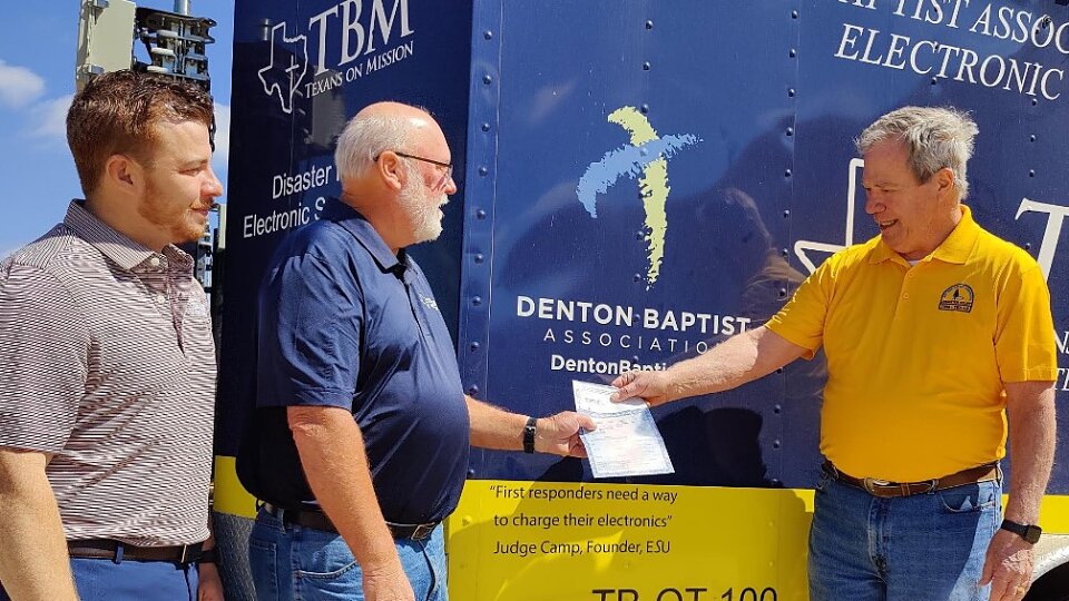 denton donation of electronic support trailer